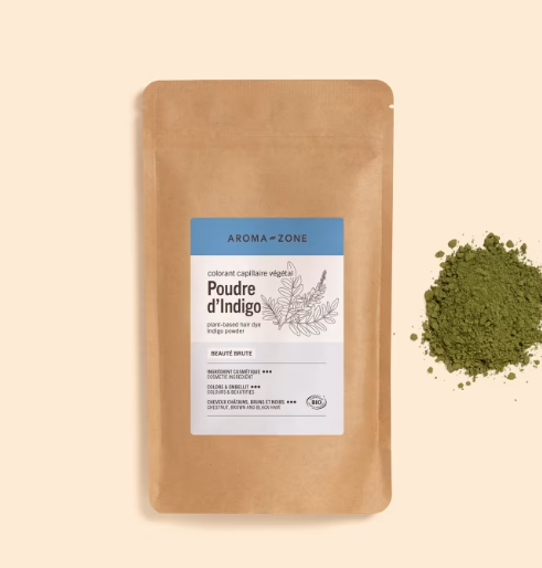 Aromazone- Colorant capillaire végétal Poudre d'indigo