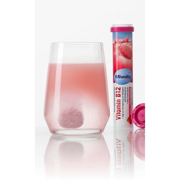 Vitamine B12, 20 Comprimés effervescents, Mivolis